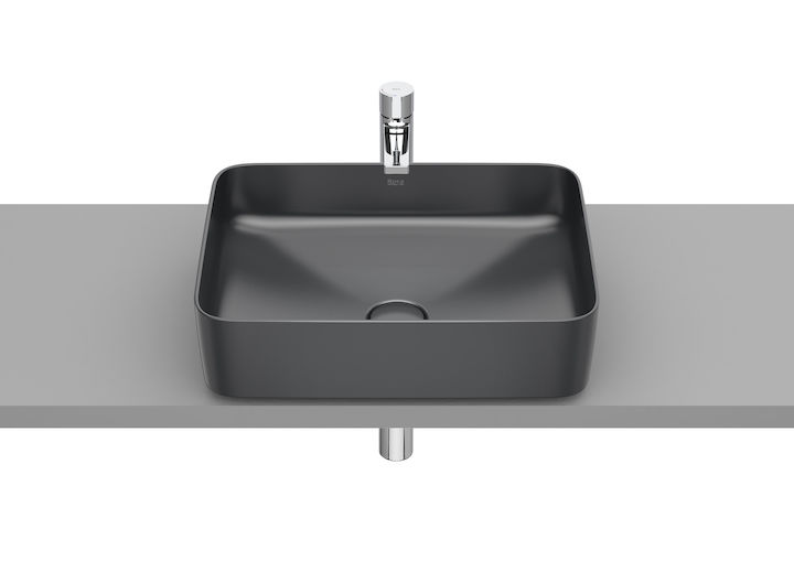 ROCA - INSPIRA SQUARE LAVABO 550X370 ENCIMERA PORCELLANA BLANC view 2