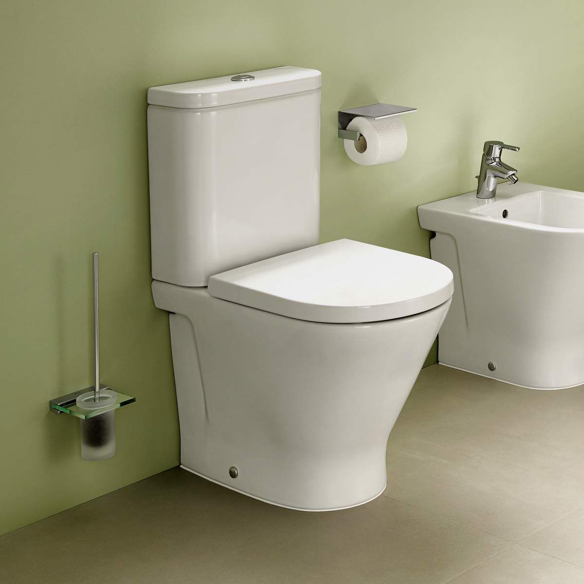 ROCA - INODORO THE GAP ROUND RIMLESS COMPACT DUAL BLANCO view 2