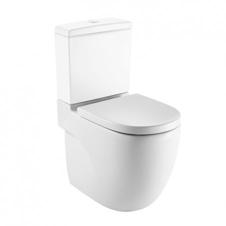 ROCA - MERIDIAN COMPACT INODORO INODORO TANQUE BAJA DUAL BLANCO