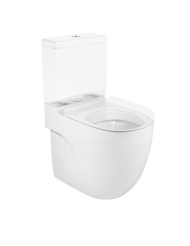 ROCA - MERIDIAN COMFORT INODORO 440 MM INODORO TANQUE BAJA DUAL BLANCO view 2