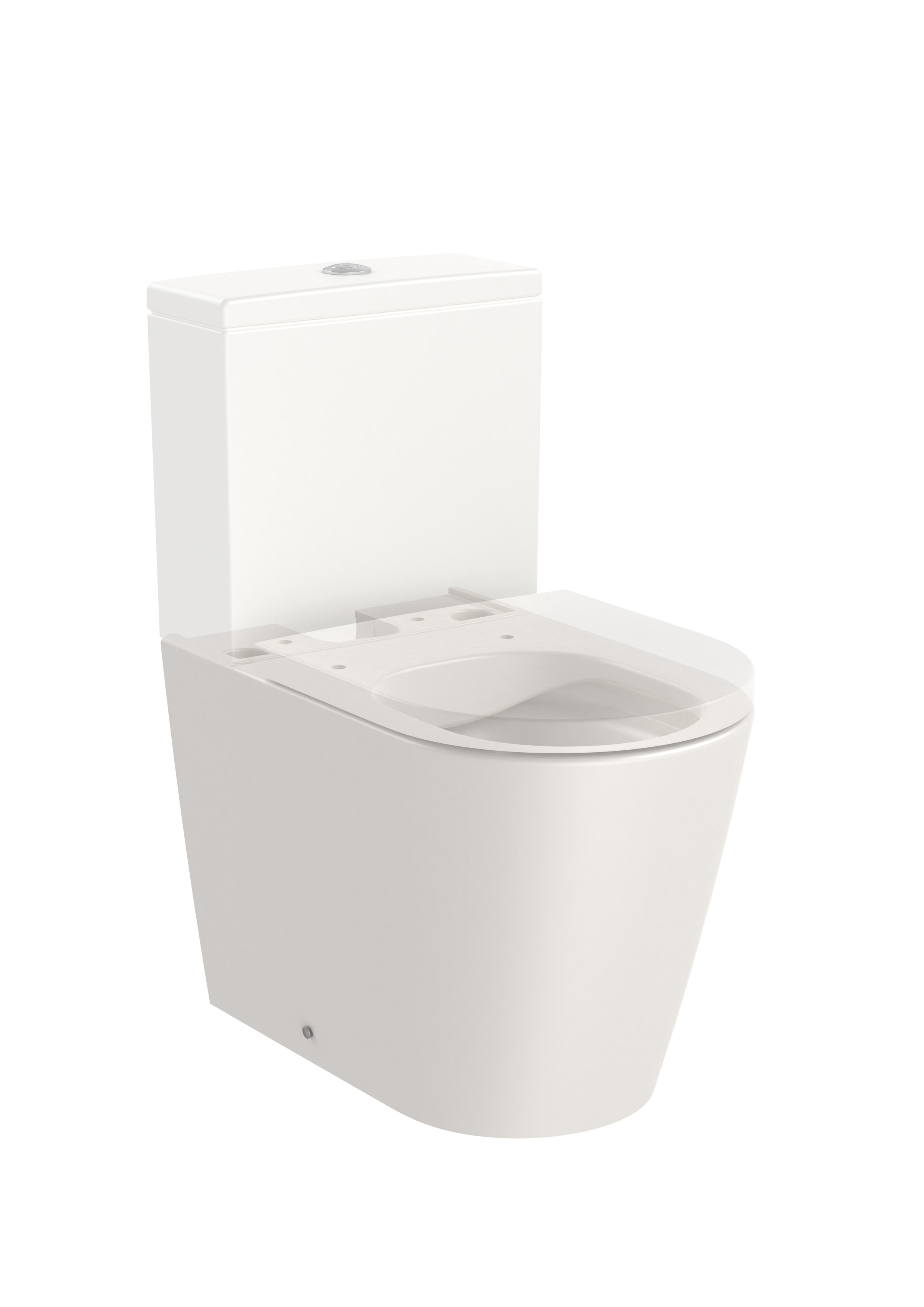 ROCA - INODORO TANC BAIX COMPACTE 600MM BEIGE INSPIRA ROUND ADOSSAT PARET