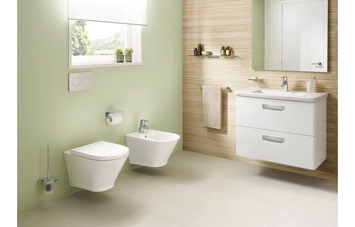 ROCA - BIDÉ PORCELANA THE GAP ROUND BIDET SUSPENDIDO FIJACIÓN OCULTA BLANCO view 2