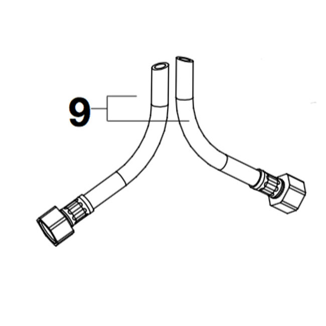 ROCA - KIT TUB FLEXIBLE M10X3/8" F L=470 (2U) view 3