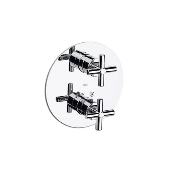 ROCA - GRIFO DUCHA TERMOSTATICA BIMANDO ENGASTAR LOFT CROMADO