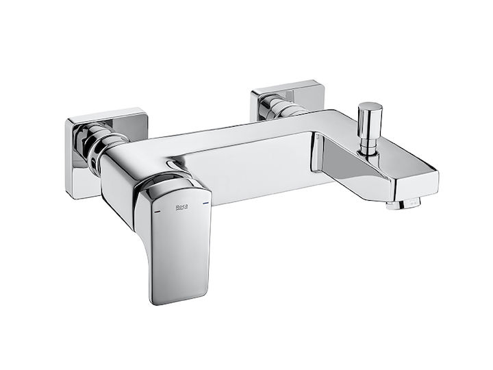 ROCA - GRIFO BAÑO-DUCHA MONOMANDO L90 EXTERIOR CON INVERSOR  AUTOMATICO CROMADO