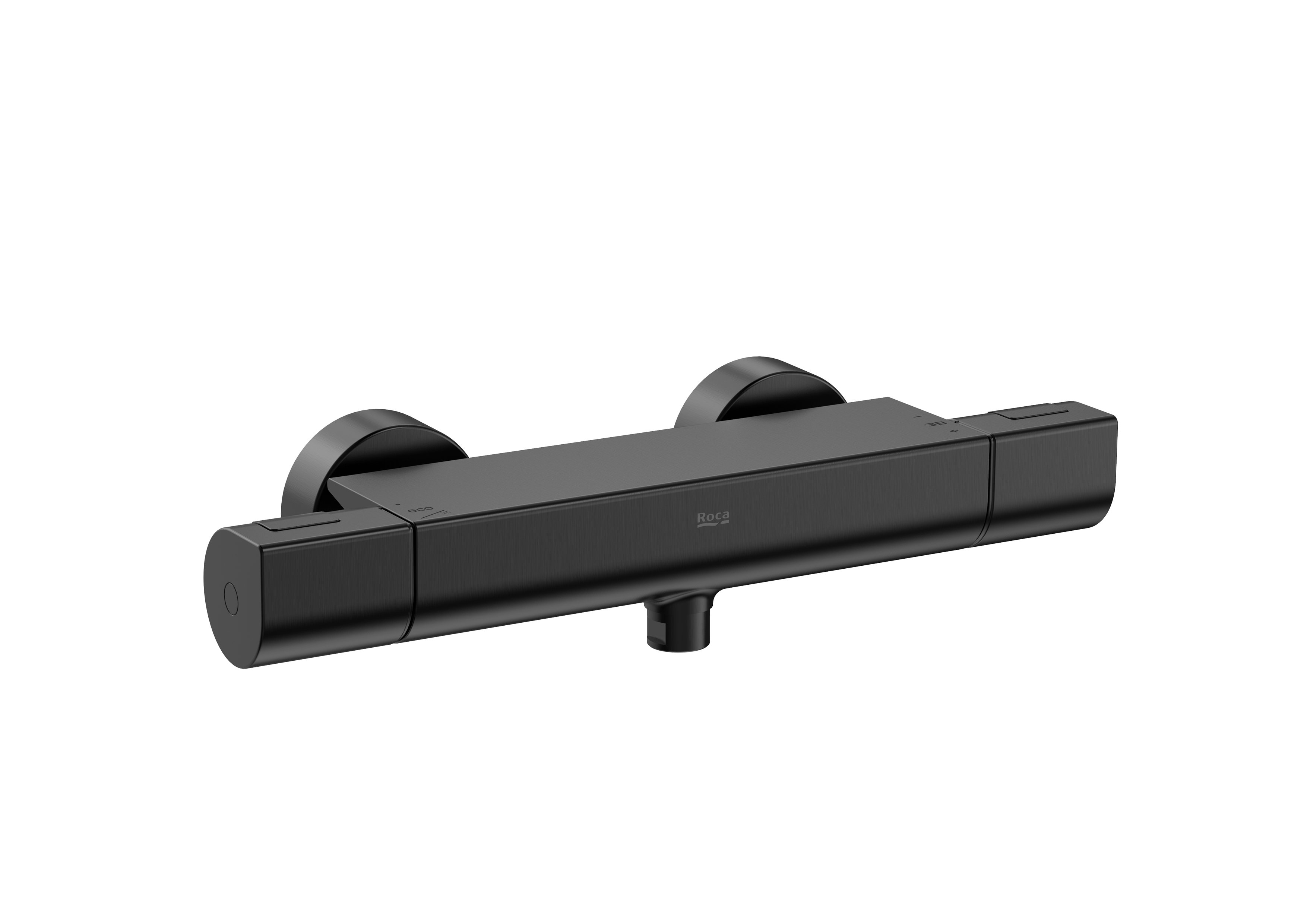 ROCA - T-1000 AIXETA DUTXA TERMOSTATICA S/ACCESSORIS NEGRE TITANI RASPAT