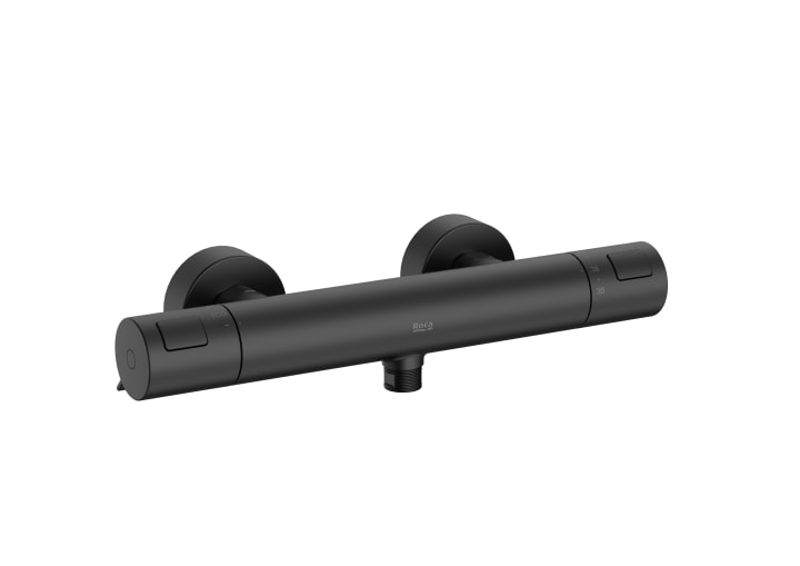 ROCA - TERMOSTATICA T-500 DUTXA EXTERIOR NEGRA MATE