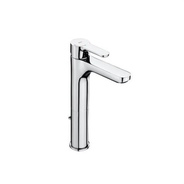 ROCA - L20 GRIFO LAVABO MONOMANDO CAÑO ALTO CON VÁLVULA AUTOMÁTICA CROMADO