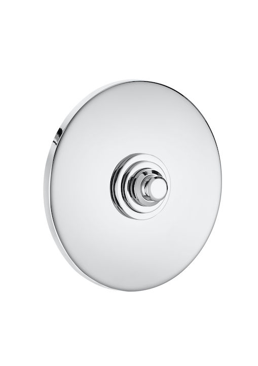 ROCA - FLUXOR INODORO AQUALINE ENGASTAR DOBLE DESCARGA CROMADO