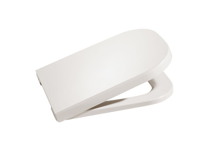 ROCA - THE GAP SQUARE COMPACTE ASIENTO Y TAPA INODORO FRONTAL INOX BLANCO view 2