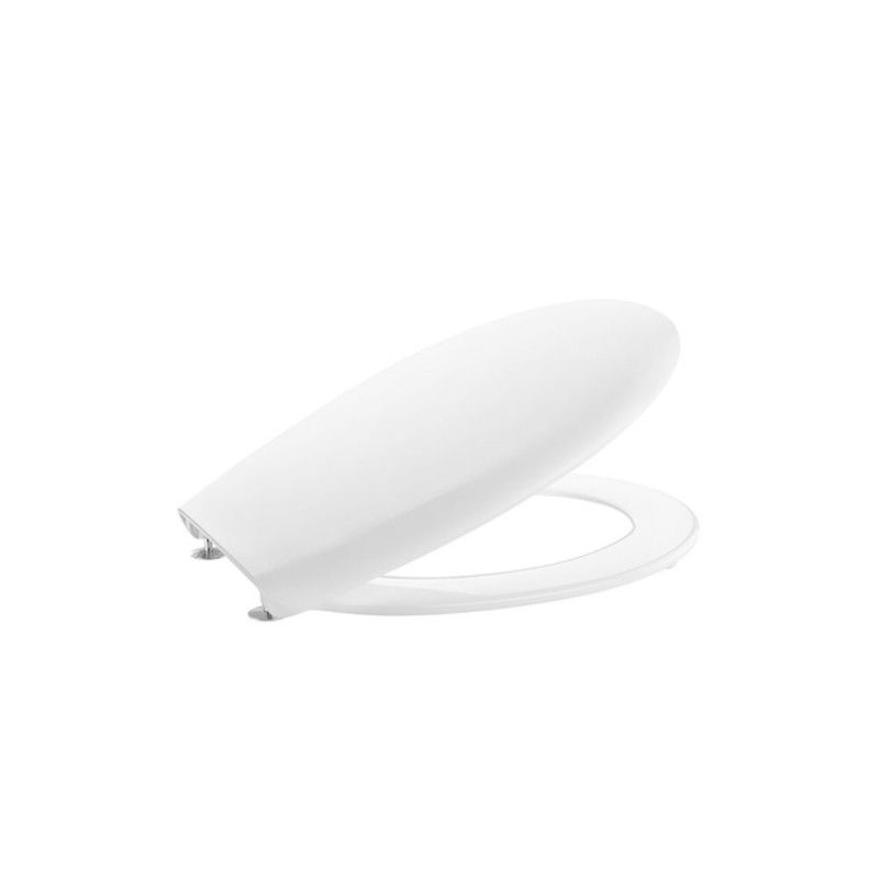 ROCA - VICTORIA ASIENTO Y TAPA INODORO FRONTAL INOX BLANCO