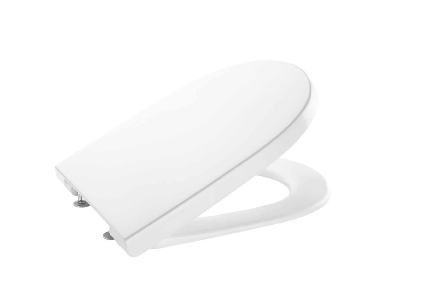 ROCA - THE GAP ROUND COMPACT ASIENTO Y TAPA INODORO FRONTAL INOX BLANCO