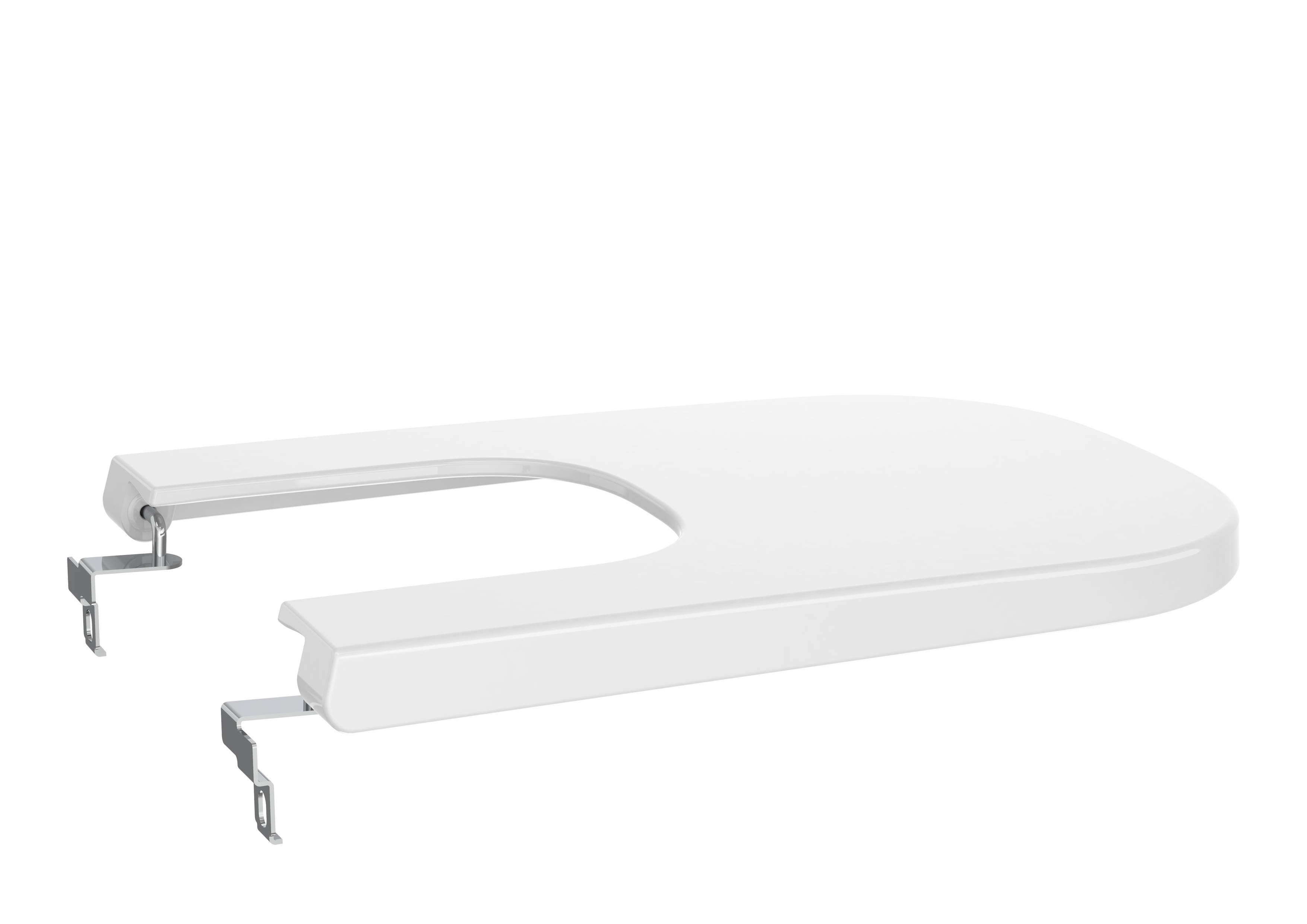 ROCA - THE GAP SQUARE TAPA BIDÉ FRONTAL INOX BLANCO