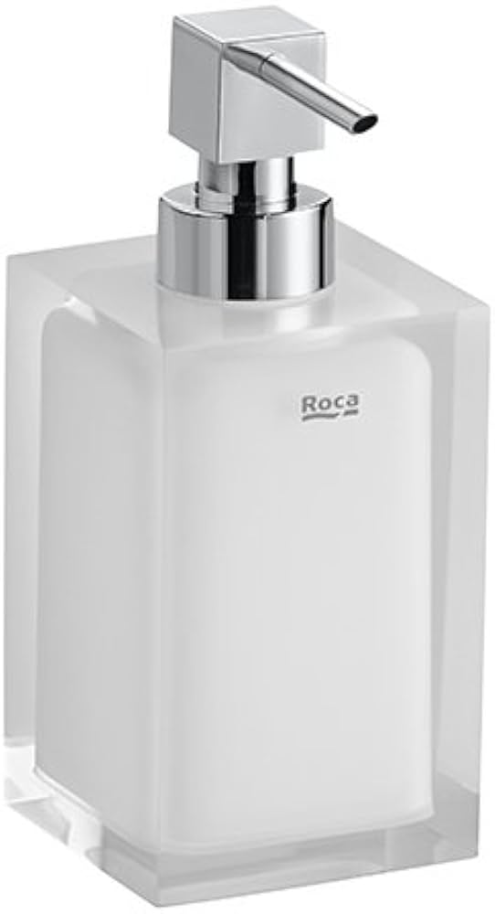 ROCA - DOSIFICADOR JABÓN ENCIMERA ICE RESINA BLANCO