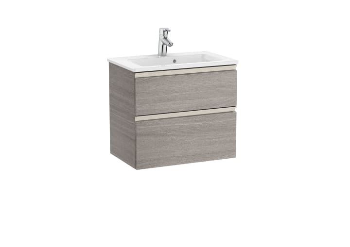 ROCA - MUEBLE UNIK THE GAP COMPACT 600X380 RBL.CITY TEXTURIZ.DOS CJN.LAV.COLOR BL