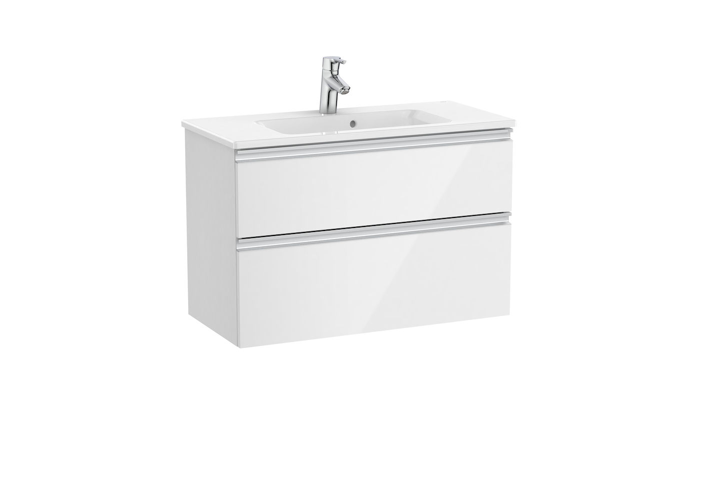 ROCA - MUEBLE UNIK THE GAP COMPACT 800x380 BL DOS CJN.LAV.COLOR BL