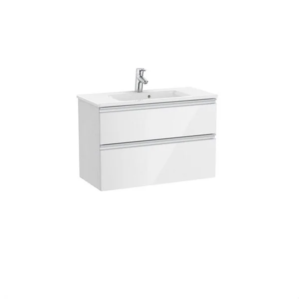 ROCA - MUEBLE UNIK THE GAP COMPACT 800x380 BL DOS CJN.LAV.COLOR BL