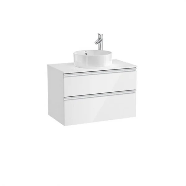 ROCA - THE GAP MOBLE 80X46 SUSP 2 CALAIXOS BLANC BRILLANT