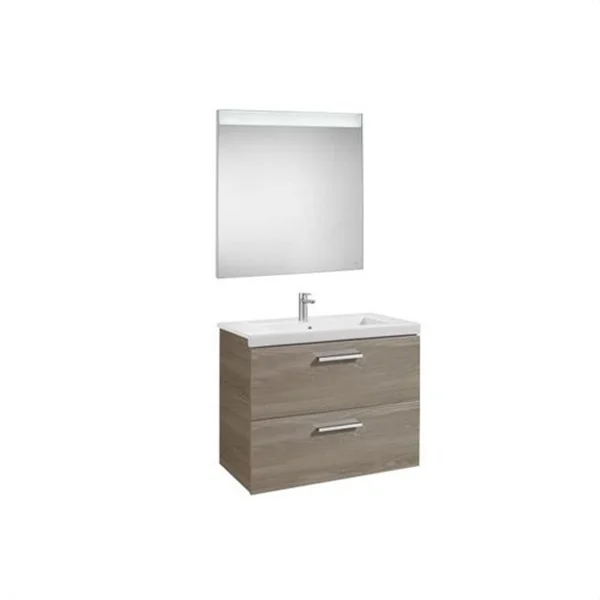 ROCA - CONJUNTO PRISMA 2 CAJONES ESPEJO 800 FRESNO