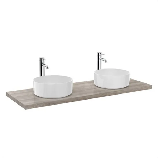 ROCA - ENCIMERA HIDRÓFUGA SAVANA PARA LAVABO 1400X500X38MM ROBLE