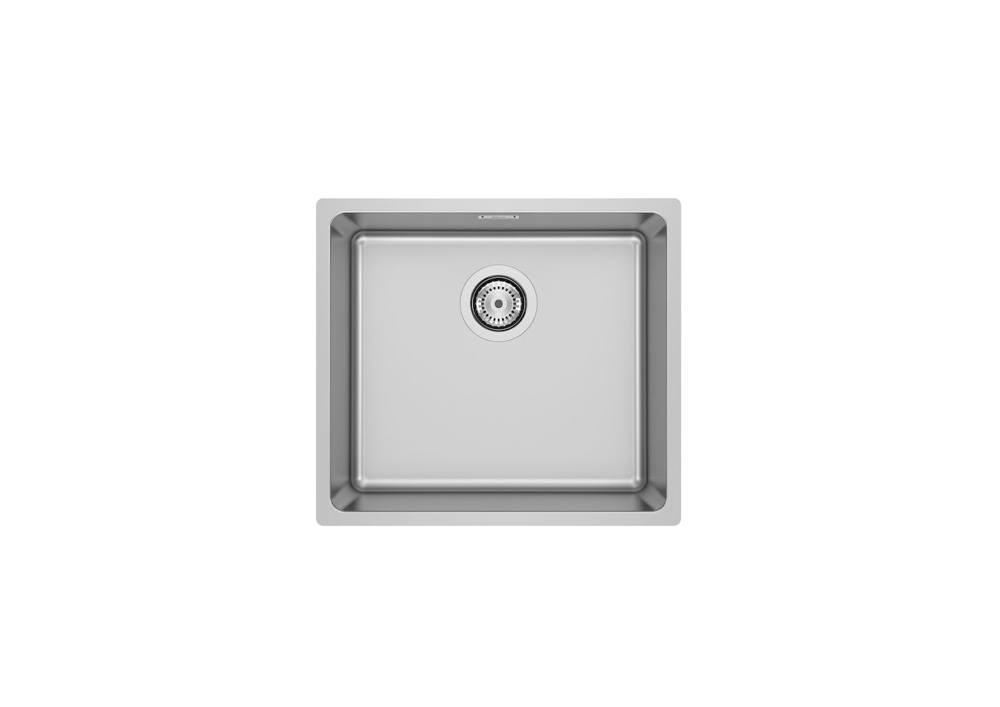 "ROCA - FREGADERO ROMA 450X400X200 1 CUBETA CON VÁLVULA 3 1/2"" ACERO INOXIDABLE"