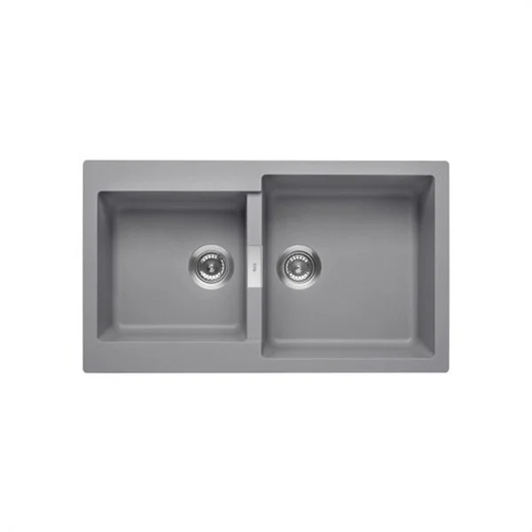 ROCA - AIGÜERA REVERSIBLE 2 CUBETES+ESCURRIDOR 1000X500X200 BLANC