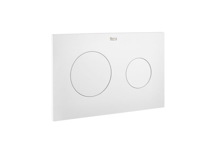 ROCA - PL10 PLACA DE ACCIONAMIENTO INODORO SUSPENDIDO DOBLE BLANCO MATE view 2