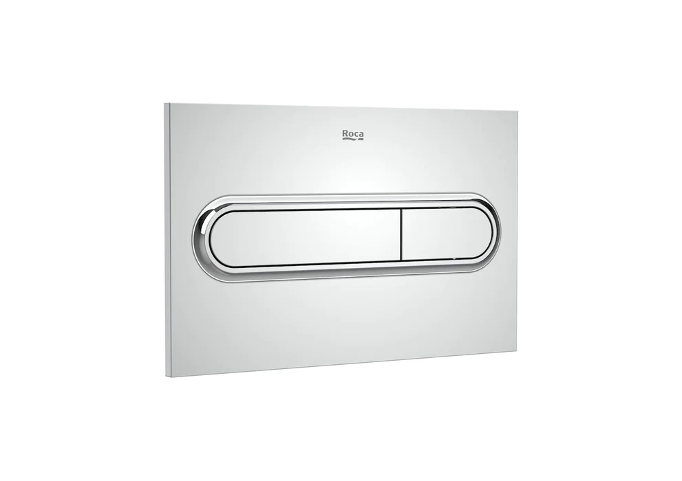 ROCA - PL1 PLACA DE ACCIONAMIENTO INODORO SUSPENDIDO DOBLE CROMADO