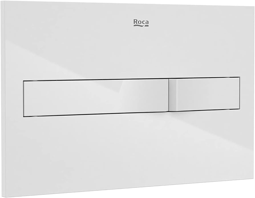 ROCA - PLACA ACCIONAMIENTO PL2 DUAL BLANCA
