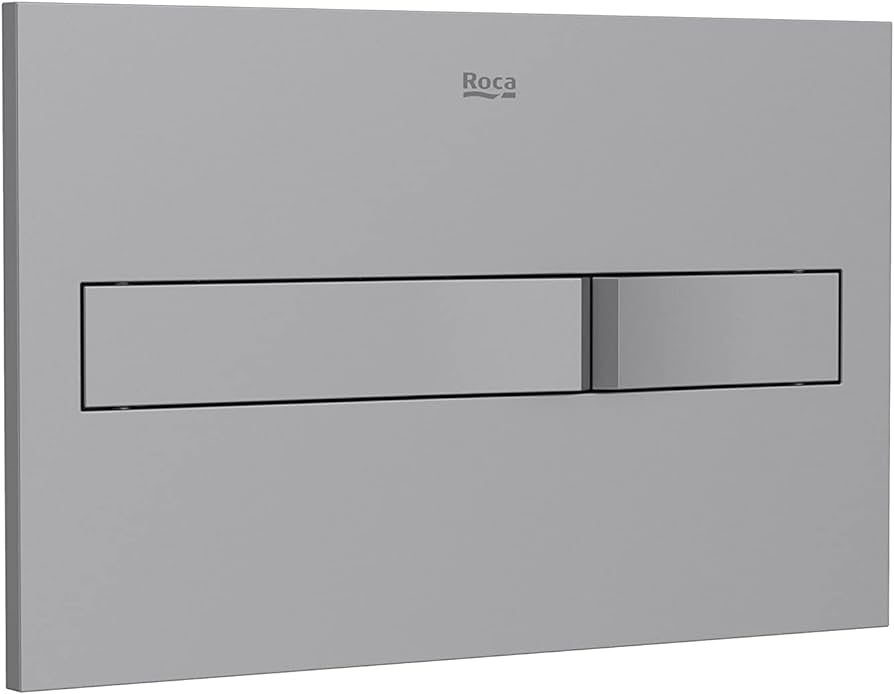 ROCA - PLACA DE ACCIONAMIENTO PL2 DUAL LACADA GRIS