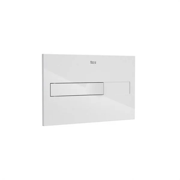 ROCA- PLACA DE ACCIONAMIENTO PL2 SINGLE BLANCA