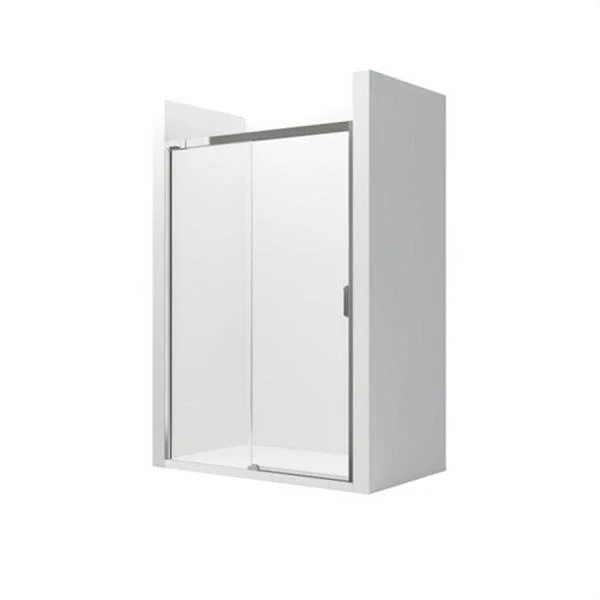 ROCA - MAMPARA DUTXA NARAY L2-E 1200X1950 VIDRE TRANS FRONTAL 1 FIX + 1 CORREDISSA PLATA BRILLANT