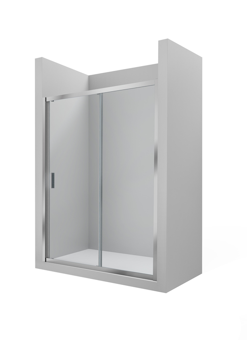 ROCA - MAMPARA DUCHA FRONTAL HOJA CORREDERA + HOJA FIJA 1950x1300 URA L2-E PLATA BRILLO