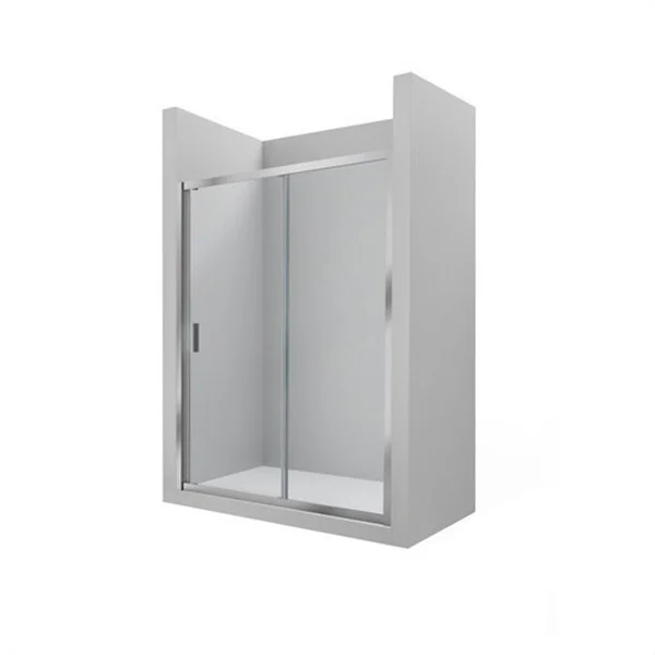 ROCA - MAMPARA DUCHA FRONTAL HOJA CORREDERA + HOJA FIJA 1950x1300 URA L2-E PLATA BRILLO