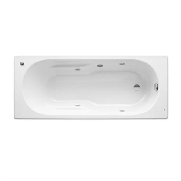 ROCA - BAÑERA GENOVA ACRILICA 1500X700 HIDROMASAJE BASICO BLANCO