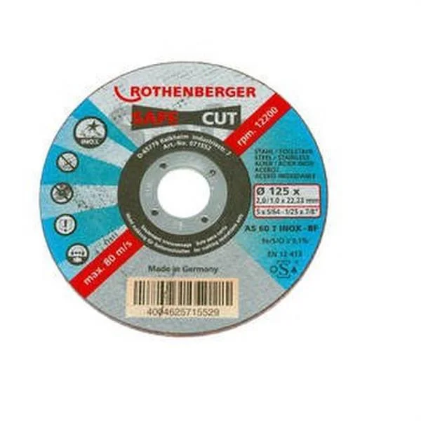 ROTHENBERGER - DISCO X ACERO INOXIDABLE GRUESO 2MM Y 115MM DIÁMETRO