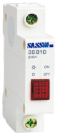 SASSIN - 3SB71PD PULSADOR PILOTO 230V CARRIL DIN VERDE view 3