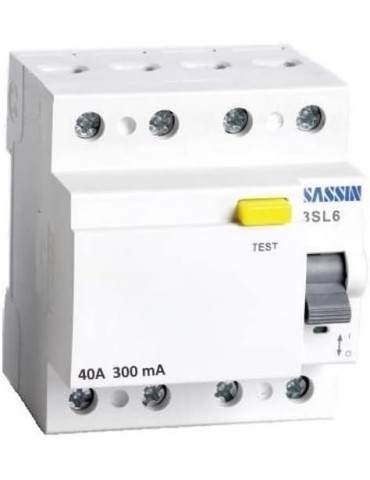 SASSIN - 3SL6 INTERRUPTOR DIFERENCIAL 4P 40A 300MA A