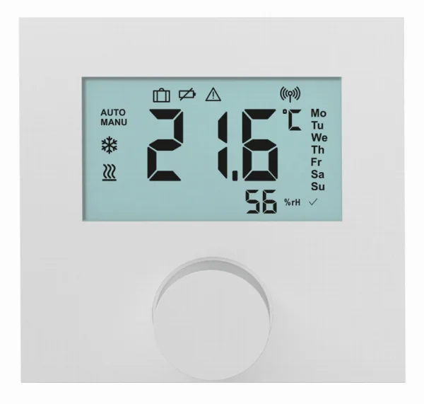 SCHUTZ - TERMOSTATO DIGITAL INALAMBRICO VARIMATIC SMART LCD MARCO BLANCO