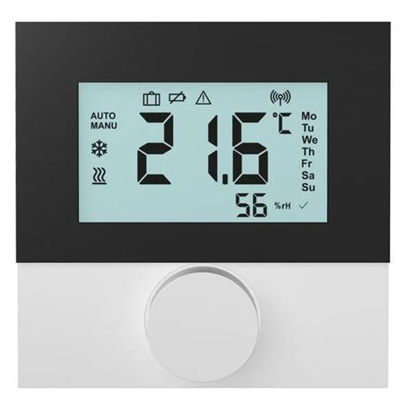SCHUTZ - TERMOSTATO DIGITAL INALAMBRICO VARIMATIC SMART LCD MARCO NEGRO