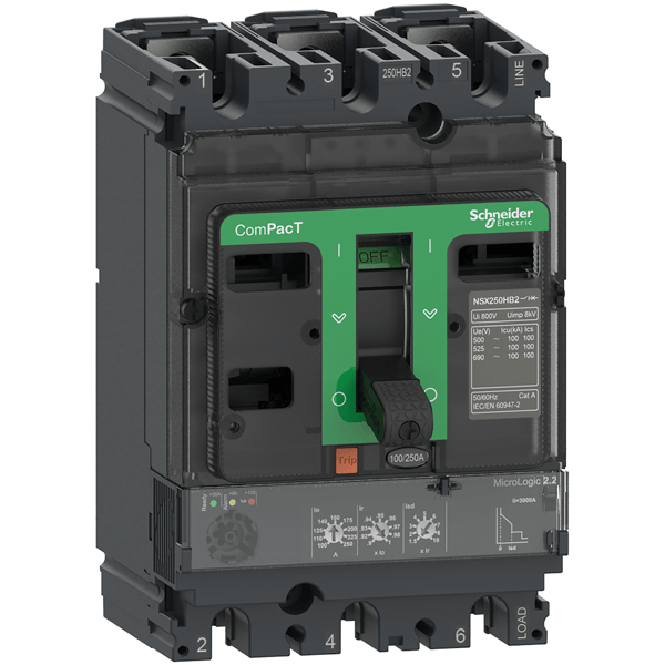 SCHNEIDER - BLOQUE DE CORTE NSX250F 36KA AC 3P 3.º 250A