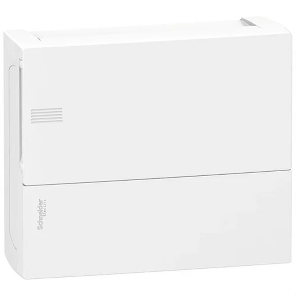 SCHNEIDER - RESI9 MINI PRAGMA CAIXA SUPERFICIE 12 MODULS 1 FILA PORTA BLANCA