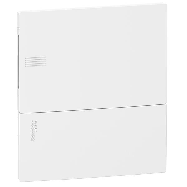 SCHNEIDER - RESI9 MINI PRAGMA CAIXA ENCASTABLE 08 MODULS 1 PILA PORTA BLANCA