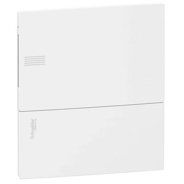 SCHNEIDER - RESI9 MINI PRAGMA CAJA EMPOTRABLE 08 MODULOS 1 FILA PUERTA BLANCA