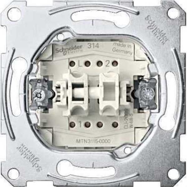 SCHNEIDER - DOBLE INTERRUPTOR 10A 250V ELEGANCE AMB 2 ELEMENTS BASCULANTS