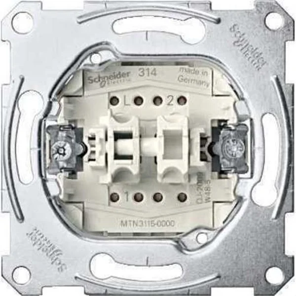 SCHNEIDER - DOBLE INTERRUPTOR 10A 250V ELEGANCE AMB 2 ELEMENTS BASCULANTS