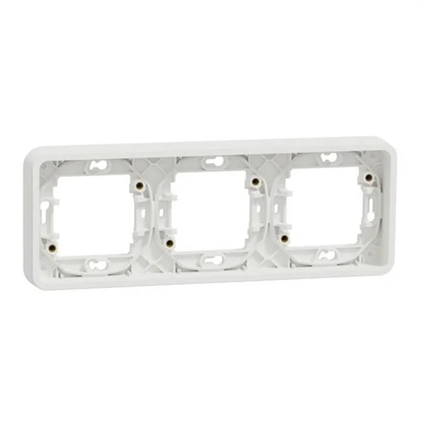SCHNEIDER - MUREVA STYL MARCO 3 ELEMENTOS IP55 BLANCO