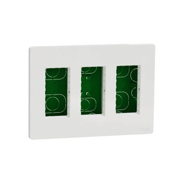 SCHNEIDER - NEW UNICA LLOC DE TREBALL 3 COLUMNES ENCASTABLE POLAR