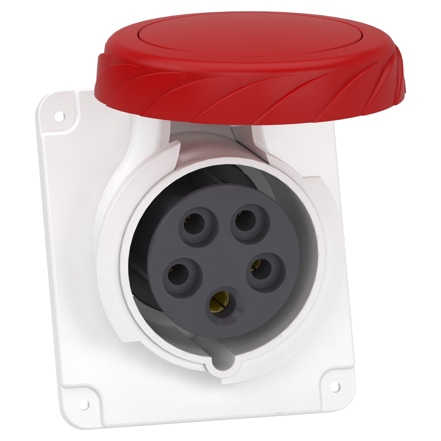 SCHNEIDER - PRATIKA SOCKET BASE ENCASTAR INCLINADA 3P+N+TT 16A 380-415V IP67 AC view 2