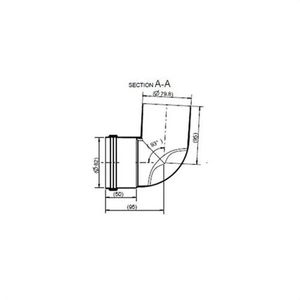 SAUNIER DUVAL - CODO 87º D-80 OPALIA Y OPALIATHERM